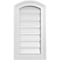 Ekena Millwork Arch Top Surface Mount PVC Gable Vent: Non-Functional, w/2"W x 1-1/2"P Brickmould Frame, 12"W x 20"H GVPAR12X2002SN - alternate 1